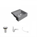 Ver imagem 2 de Kit Cuba XQ355 Válvula 1 Polegada Sifão Flexível PVC Compace