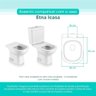 Assento Sanitário Tampa de Vaso Branco Mdf Laqueado Etna para Bacia Icasa - 3