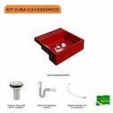 Ver imagem 3 de Kit Cuba Xq355 Válvula 1 Polegada Sifão Flexível Pvc Compace