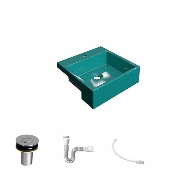Kit Cuba XQ355 com Válvula Click 1"B com Sifão PVC e Flexível Compace - 2