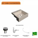 Ver imagem 3 de Kit Cuba Xq355 com Válvula Click 1"b com Sifão Pvc e Flexível Compace