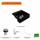 Ver imagem 3 de Kit Cuba Xq355 com Válvula Click 1"b com Sifão Pvc e Flexível Compace