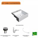 Ver imagem 3 de Kit Cuba Xq355 com Válvula Click 1"b com Sifão Pvc e Flexível Compace