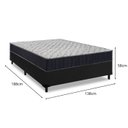 Ver imagem 4 de Cama Box Casal Preto + Colchão Casal De Espuma D45 - Ortobom - Airtech 150 58x138x188cm