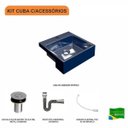 Ver imagem 3 de Kit Cuba Xq355 com Válvula Click 1"b com Sifão Cromado e Flexível Compace