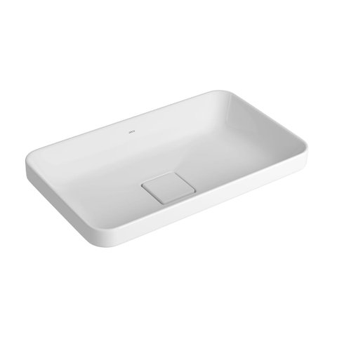 Cuba de Sobrepor Retangular Deca 30x50cm Branco Slim – L.23050.17