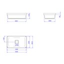 Ver imagem 4 de Cuba de Sobrepor Retangular Deca 30x50cm Branco Slim – L.23050.17