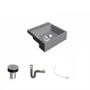 Ver imagem 2 de Kit Cuba XQ355 com Válvula Click 1"B com Sifão Cromado e Flexível Compace