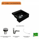 Ver imagem 3 de Kit Cuba Xq355 com Válvula Click 1"b com Sifão Cromado e Flexível Compace