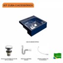 Ver imagem 3 de Kit Cuba XQ355 com Válvula Click 1"G com Sifão PVC e Flexível Compace