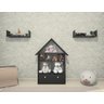 Casinha Organizadora de Brinquedos Infantil 100% Mdf Plancasa Preto Tx - 2