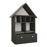 Casinha Organizadora de Brinquedos Infantil 100% Mdf Plancasa Preto Tx - 3