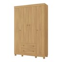 Ver imagem 2 de Guarda-roupa Infantil 122cm 4 Portas e 2 Gavetas Allegra Multimóveis Mp4443 Madeirado