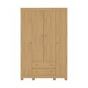 Ver imagem 5 de Guarda-roupa Infantil 122cm 4 Portas e 2 Gavetas Allegra Multimóveis Mp4443 Madeirado