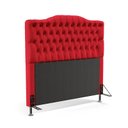 Ver imagem 2 de Kit Cabeceira Decorativa Para Cama Box Pollux e Calçadeira Sagitarius 160 Para Cama Queen Sued Verme