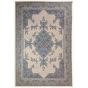 Ver imagem 2 de Tapete Sala Tabriz Bege Azul 100X150 Cm Clássico Tipo Belga