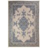 Tapete Sala Tabriz Bege Azul 100X150 Cm Clássico Tipo Belga - 2