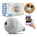 Ver imagem 3 de Camera Ip Seguraca Lampada Vr 360 Panoramica Espia Wifi V380