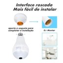 Ver imagem 5 de Camera Ip Seguraca Lampada Vr 360 Panoramica Espia Wifi V380