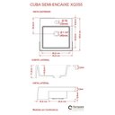 Ver imagem 7 de Kit Cuba Xq355 com Válvula Click 1 1/2" com Sifão Pvc e Flexível Compace