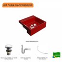 Ver imagem 3 de Kit Cuba XQ355 com Válvula Click 1 1/2" com Sifão PVC e Flexível Compace