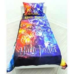 Jogo De Lençol Decorativo E Fronha Solteiro Harry Potter , Kit 2 pçs - 3
