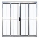 Ver imagem 1 de Janela de Alumínio Brilhante Vitro de Correr 4 Folhas Com Grade CMC Modular - 1.20 (L) X 1.20 (A)