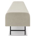 Ver imagem 6 de Puff Recamier Decorativo Pés em Ferro 160cm Dublin P02 Veludo Bege - Mpozenato