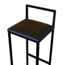 Ver imagem 5 de Banqueta Bistro Industrial Conforto Premium 4Un:Marrom