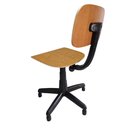 Ver imagem 5 de Cadeira Costureira Giratória De Madeira Com Sapata Para Costura Confecção Regulagem Altura