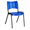 Ver imagem 2 de Cadeira Fixa 04 Pés Plástica (polipropileno) - Cor Azul - Mrplast - Pmd - 31232