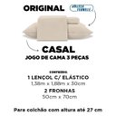 Ver imagem 3 de Jogo Lençol Queen 3 Peças Toque de Seda Liso Luxo Percal 300 Fios Microfibra - Fendi