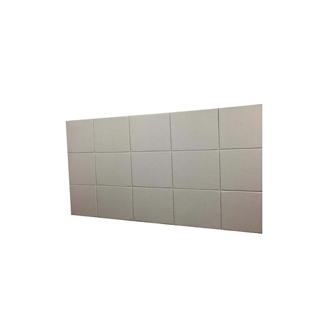 Cabeceira Estofada King 15 Blocos Não É Segredo Suede Liso Bege 195x90