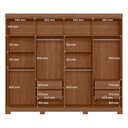 Ver imagem 4 de Guarda Roupa Grande Atenas 8 Portas 4 Gavetas C/ Pes e Corredica Telescopicas Santos Andira