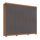 Ver imagem 1 de Guarda Roupa Grande Atenas 8 Portas 4 Gavetas C/ Pes e Corredica Telescopicas Santos Andira