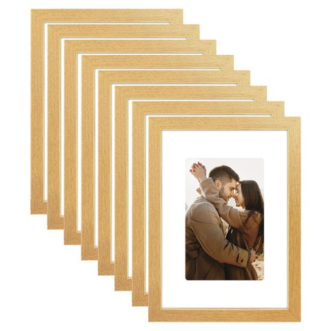 Kit 8 Porta Retrato 21x15 Quadro com Paspatur Fotos 15x10
