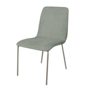 Ver imagem 3 de Kit 4 Cadeiras de Jantar Luna no Verde Oliva Metal Champanhe