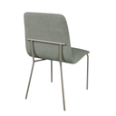 Ver imagem 4 de Kit 4 Cadeiras de Jantar Luna no Verde Oliva Metal Champanhe