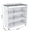 Ver imagem 4 de BALCÃO, LOJA, COMÉRCIO M258.2021.B (BALCÃO AUXILIAR) MUNDI MOVEIS