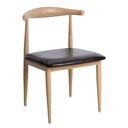 Ver imagem 3 de Kit 2 Cadeiras Elbow Chair Carina Anm6610f Anima Office Aço com Revestimento que Imita Madeira