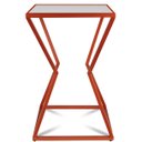 Ver imagem 4 de Mesa de Canto Lateral Alta Quadrada para Sala Austria - Cobre Branca