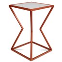 Ver imagem 6 de Mesa de Canto Lateral Alta Quadrada para Sala Austria - Cobre Branca