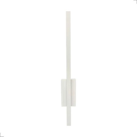 Arandela de Parede Style 60cm Branco Luz Indireta Led 2700k Branco Quente Bivolt