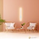 Ver imagem 3 de Arandela de Parede Style 60cm Branco Luz Indireta Led 2700k Branco Quente Bivolt