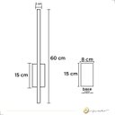 Ver imagem 4 de Arandela de Parede Style 60cm Branco Luz Indireta Led 2700k Branco Quente Bivolt