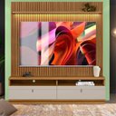 Ver imagem 1 de Rack com Painel com Led para Tv até 75 Polegadas Nature Off White Shop Jm