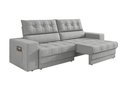 Ver imagem 5 de Sofá Oscar Plus 2,30m Retrátil e Reclinável Suede Areia - Xflex