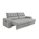Ver imagem 2 de Sofá Oscar Plus 2,30m Retrátil/reclinável Suede Areia - Xflex