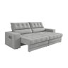 Sofá Oscar Plus 2,30m Retrátil/reclinável Suede Areia - Xflex - 2