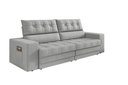 Ver imagem 3 de Sofá Oscar Plus 2,30m Retrátil e Reclinável Suede Areia - Xflex
